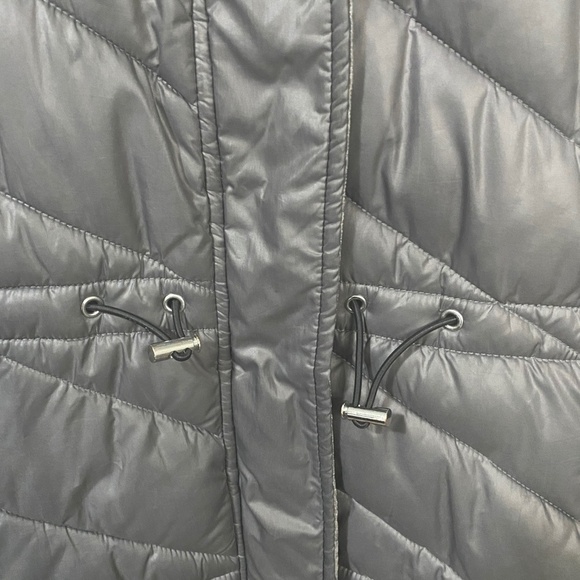 Marc New York Gray Women's Light Parka Jacket Long Size Medium - Picture 5 of 16